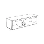 Полка навесная Сага, 3 секции, серая/ясень | изображение 8