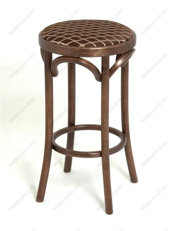 Табурет барный 650 Венский мягкий (темный тон, ткань 3 brown) | изображение 1