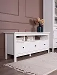 Тумба ТВ Сага, 3 ящика, 131х42х63 см, белая | изображение 2