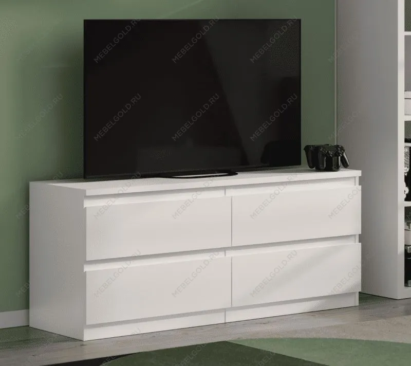 КАСТОР (KULLEN) тумба ИКЕА / IKEA 4 ящика белая | изображение 4