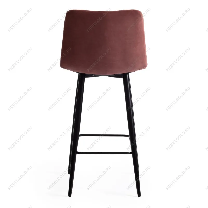 Стул полубарный CHILLY (mod. 7095пб) коралловый barkhat 15/черный | изображение 3