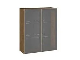 Шкаф 960 ШСТ-80 2-дверный, Фьюжн (800*317*960) Дуб Каселла коричневый/Золото, 27174