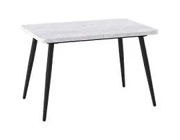 Стол раздвижной Бьерн (R)-120 (Серый сланец/Черный) 120(160)х80