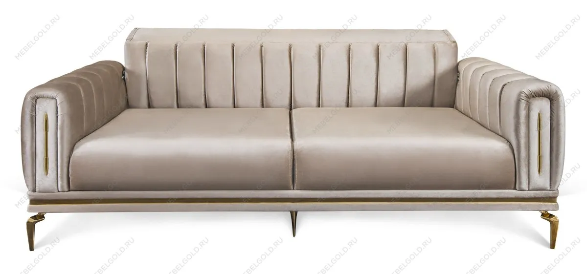 Диван Замира 3х местный бежевый | изображение 2