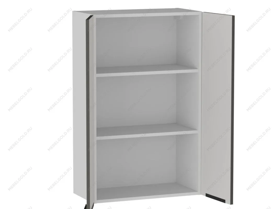 Шкаф 960 2-х дверный ШГ-60, Ватель (600*316*960) Экокожа Серый, 24562 | изображение 1