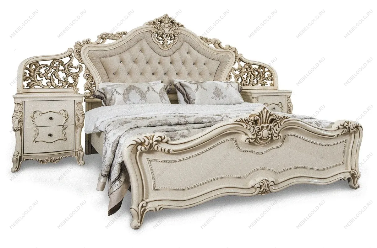 м. Римская - Кровать Джоконда 160х200 см крем глянец | изображение 2
