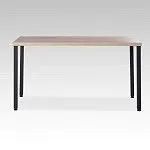 ИНГАР 2/ТТ стол письменный 140x75x55, дуб беленый/черный | изображение 1