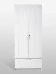 Шкаф Сириус, 2 двери и 1 ящик, 78х50х190 см, белый | изображение 6