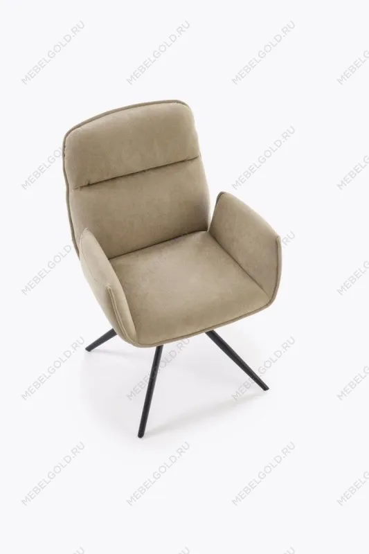 Стул кухонный Halmar K574 поворотный (темно-бежевый/черный) | изображение 6