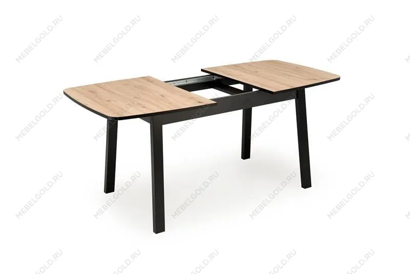 Стол обеденный Halmar BARRIL 130 (дуб артизан/черный) | изображение 4