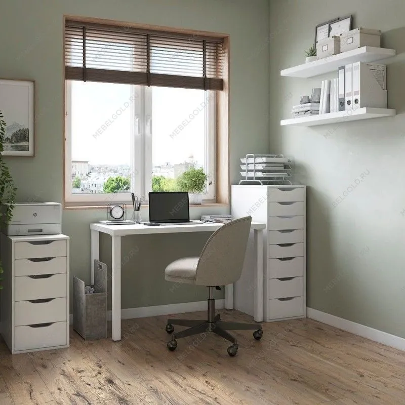 Стол письменный Ингар, 140х75х55 см, белый | изображение 5