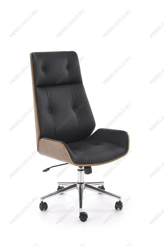 Кресло компьютерное Halmar WEBSTER (черный/орех)