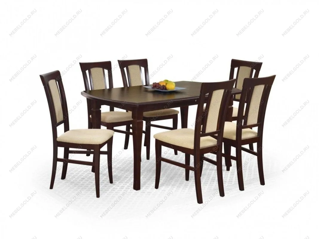 Стол обеденный Halmar FRYDERYK 160/240 (темный орех)