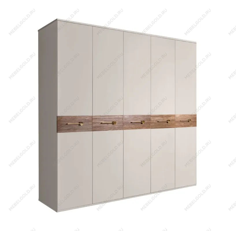 Шкаф 5-ти дв. Bogemia Wood Wo (Шелк/Золото) БМШ2/5(Wo)