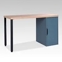 Дуб беленый/серо-бирюзовый/черный