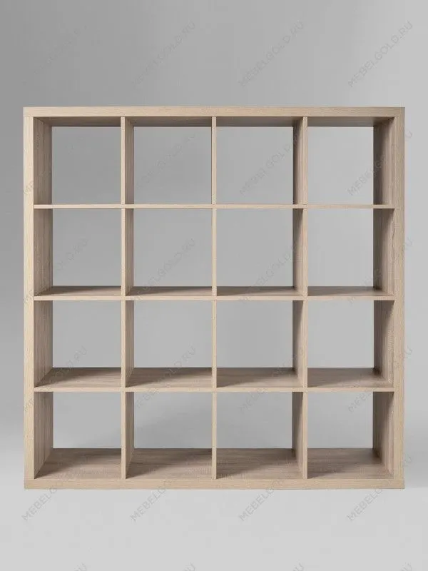 Стеллаж Фора, 16 полок, 147x147х38 см, дуб беленый | изображение 5
