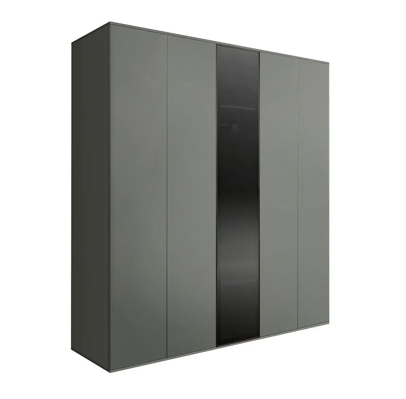 Шкаф 5-ти дв. Bogemia Air (Серый/Черный) БМШ2/5(1)