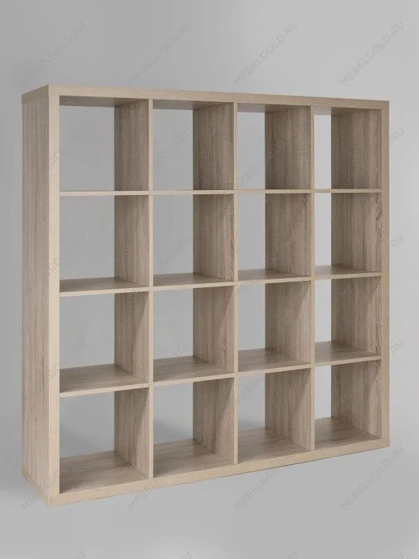 Стеллаж Фора, 16 полок, 147x147х38 см, дуб беленый | изображение 6