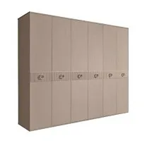 Шкаф 6-ти дв. Bogemia Fillini (Мокка/Хром) БМШ2/6(Fi)