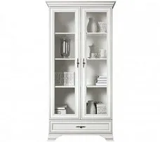 Шкаф с витриной Кентаки REG2W1S белый - Выставка м. Марьина роща