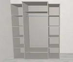 Шкаф Замира 4-дверный серый | изображение 2