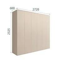 Шкаф 5-ти дверный Bogemia Air (Ваниль) БМШ2/5(0)