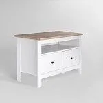 САГА тумба 2 ящика белая/ясень | изображение 1