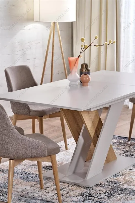 Стол обеденный Halmar XARELTO 130 (кашемир/дуб кремона) | изображение 10