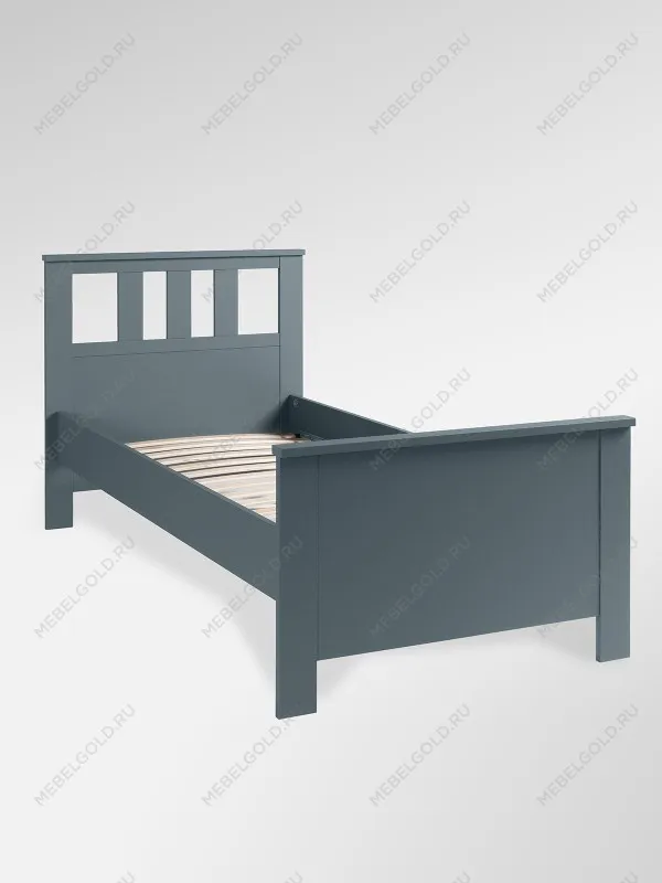 Кровать односпальная Сага, 90х200 см, темно-бирюзовая | изображение 3