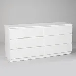 МАЛЬТА комод ИКЕА / IKEA 6 ящиков 160х76 белый | изображение 1