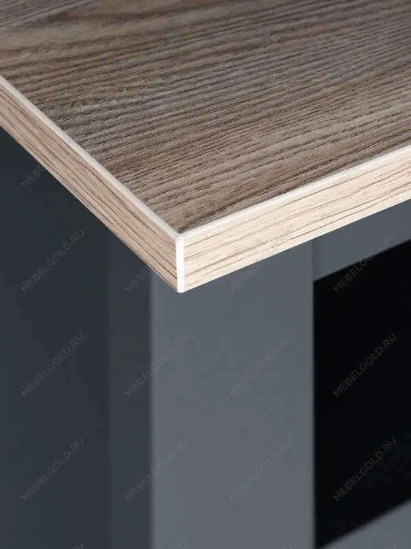 Тумба Сага, 2 ящика, 91х42х63 см, серая/ясень | изображение 4