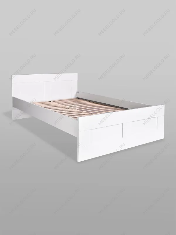 Кровать двуспальная Сириус, 140х200 см, белая | изображение 14