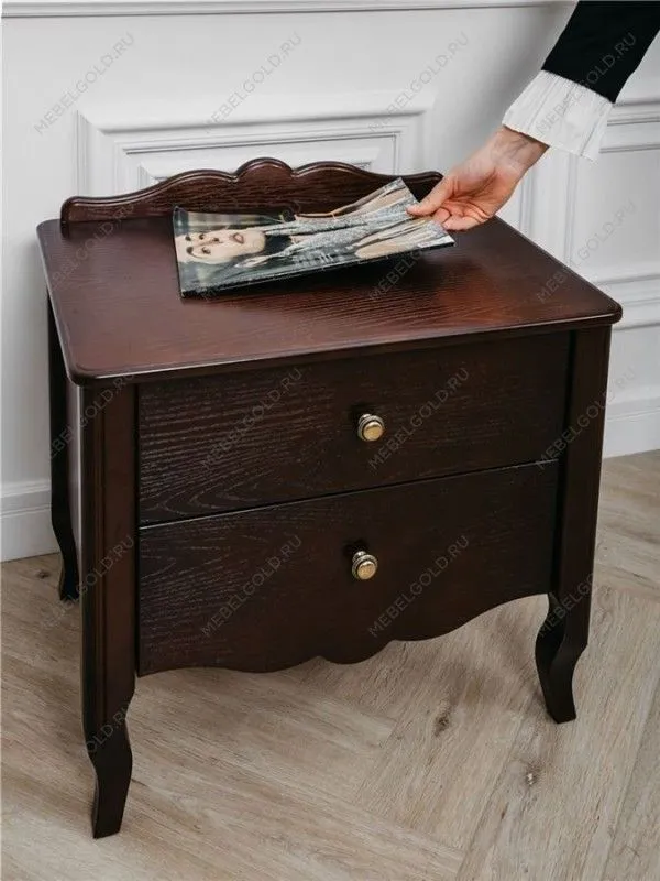 Тумбочка Версаль 2 ящика (орех) | изображение 5