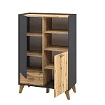 Шкаф комбинированный Сканди МН-036-07 Графит | изображение 1