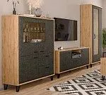 Шкаф с витриной Грейс REG2W с подсветкой | изображение 2