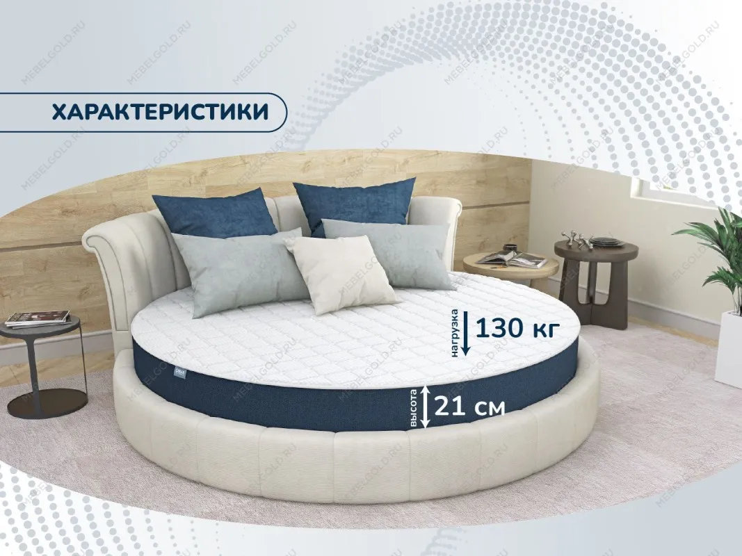 Матрас Раунд 20 микс кокос Диаметр 200 | изображение 3