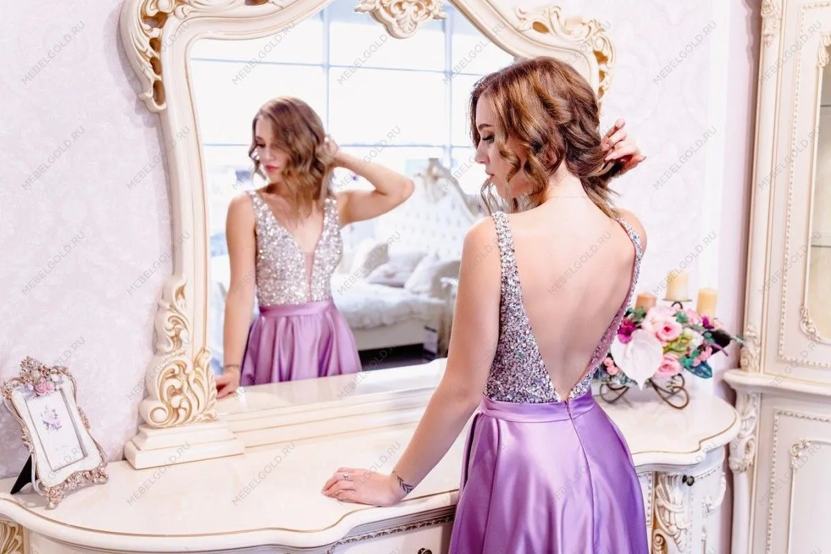 м. Марьина Роща - Комод Джоконда крем глянец с зеркалом (гостиная) | изображение 4