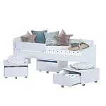 ПИКСИ тумба выкатная 52x55x31 под кровать, робкий подснежник | изображение 5