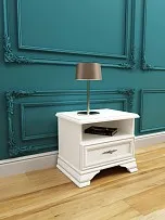 Тумба прикроватная Кентаки KOM1S белый