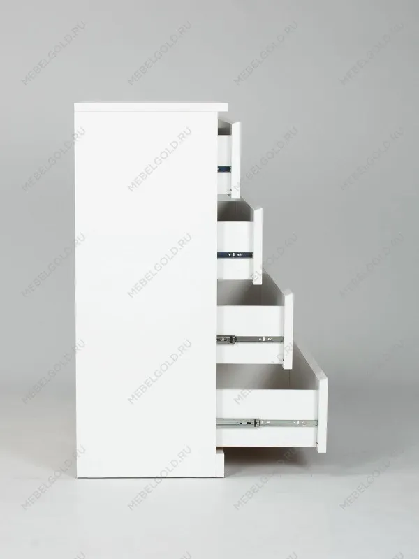 Комод Варма, 4 ящика, 80х100х40 см, эмаль белая | изображение 18