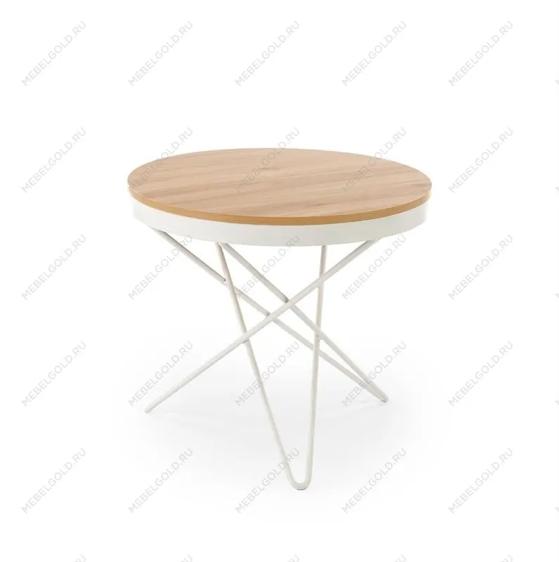 Стол журнальный Halmar LEILA (натуральный/белый) | изображение 4