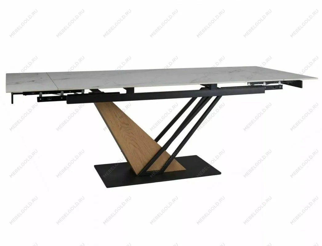 Стол обеденный Signal GENESIS 180 раскладной (белый/дуб) | изображение 1