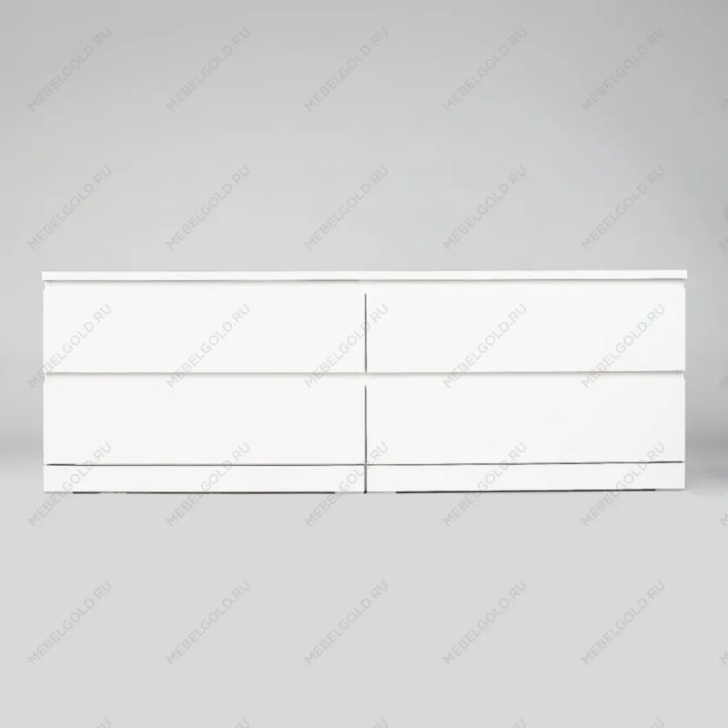 Комод Варма, 4 ящика, горизонтальный, 160х54х40 см, эмаль белая | изображение 7