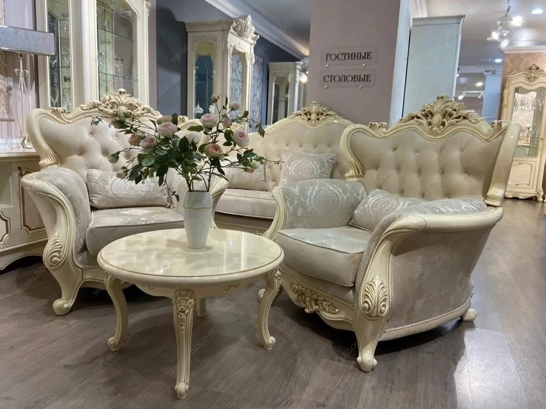 Столик круглый Джоконда крем глянец | изображение 7