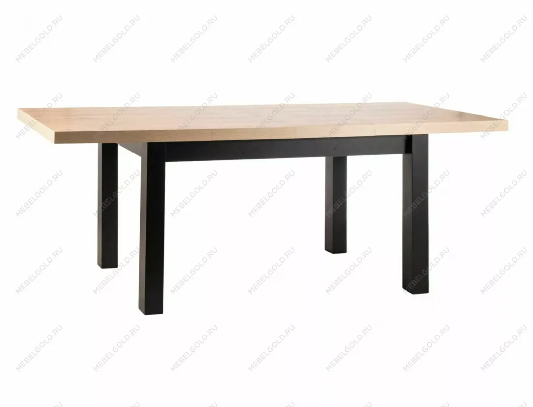 Стол обеденный Signal PRESTO 140 раскладной (дуб артизан/черный)