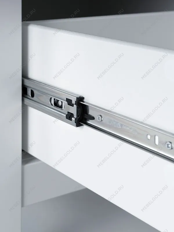 Шкаф с витриной Сага, 90х41х215 см, белый/ясень | изображение 10