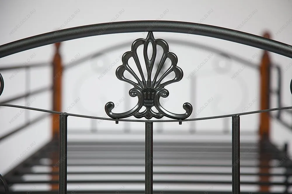 Кровать BOLERO двухъярусная Черный, Коричневый | изображение 1