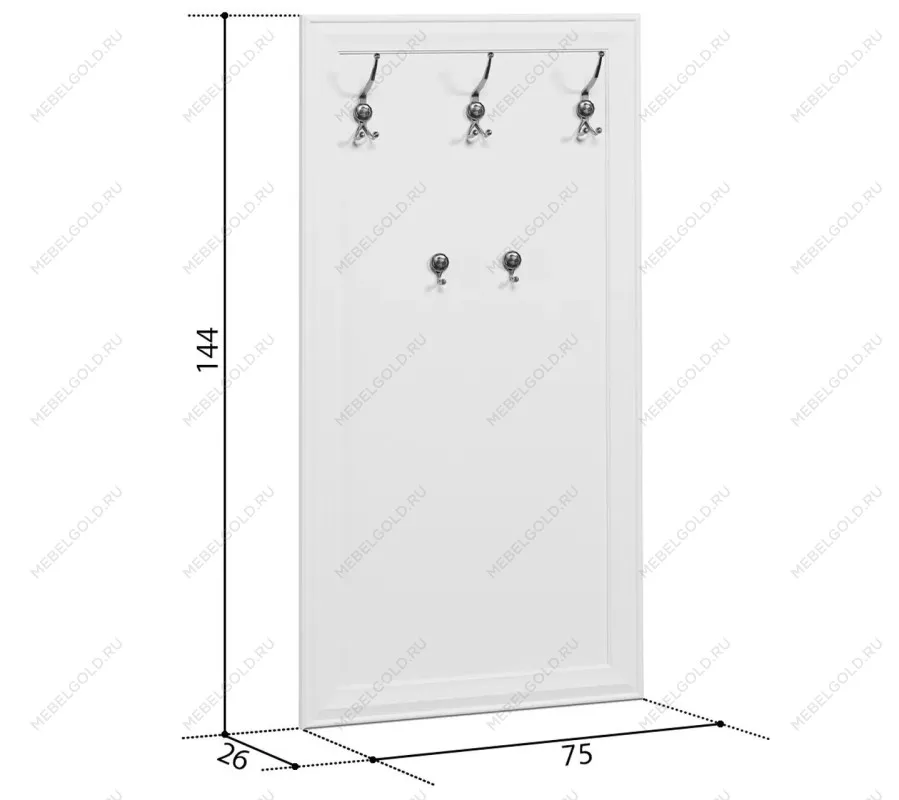 Вешалка Кентаки WIE/75 белый | изображение 2