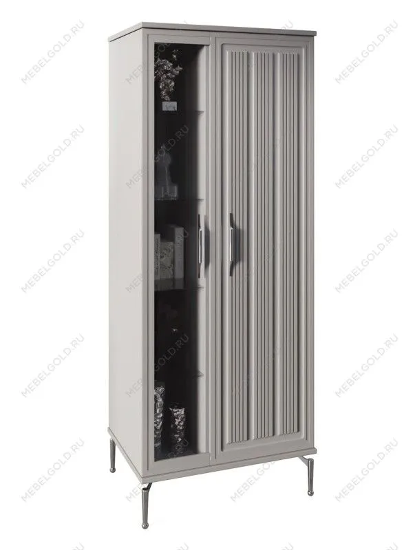 Витрина Замира 2-ств высокая серый