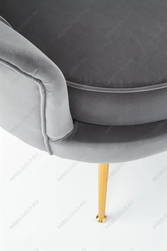 Кресло Halmar AMORINITO (серый/золотой) | изображение 7